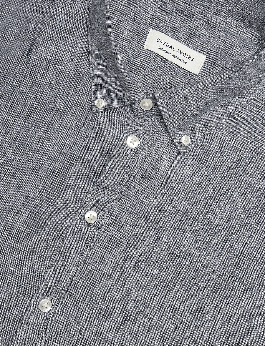 Casual Friday - CFANTON BD LS LINEN SHIRT - linen shirts - dark navy - 2