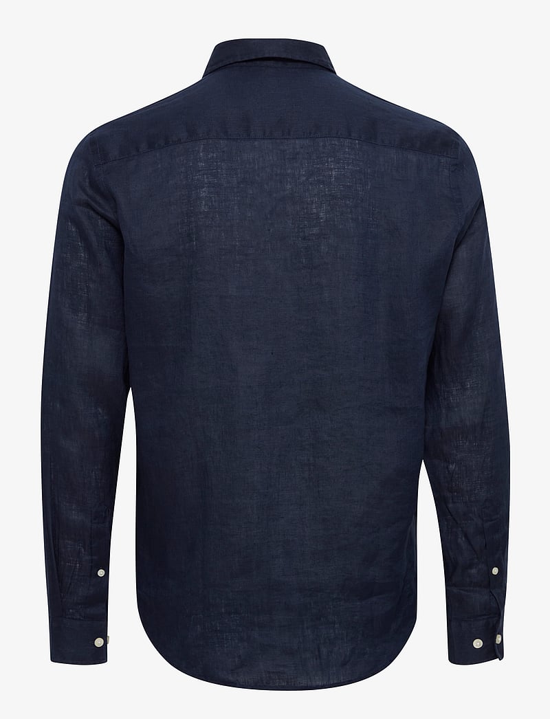 Casual Friday - CFANTON BD LS LINEN SHIRT - hørskjorter - navy blazer - 2