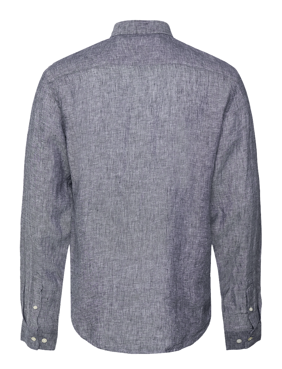 Casual Friday - CFANTON BD LS LINEN SHIRT - leinenhemden - navy blazer melange - 1