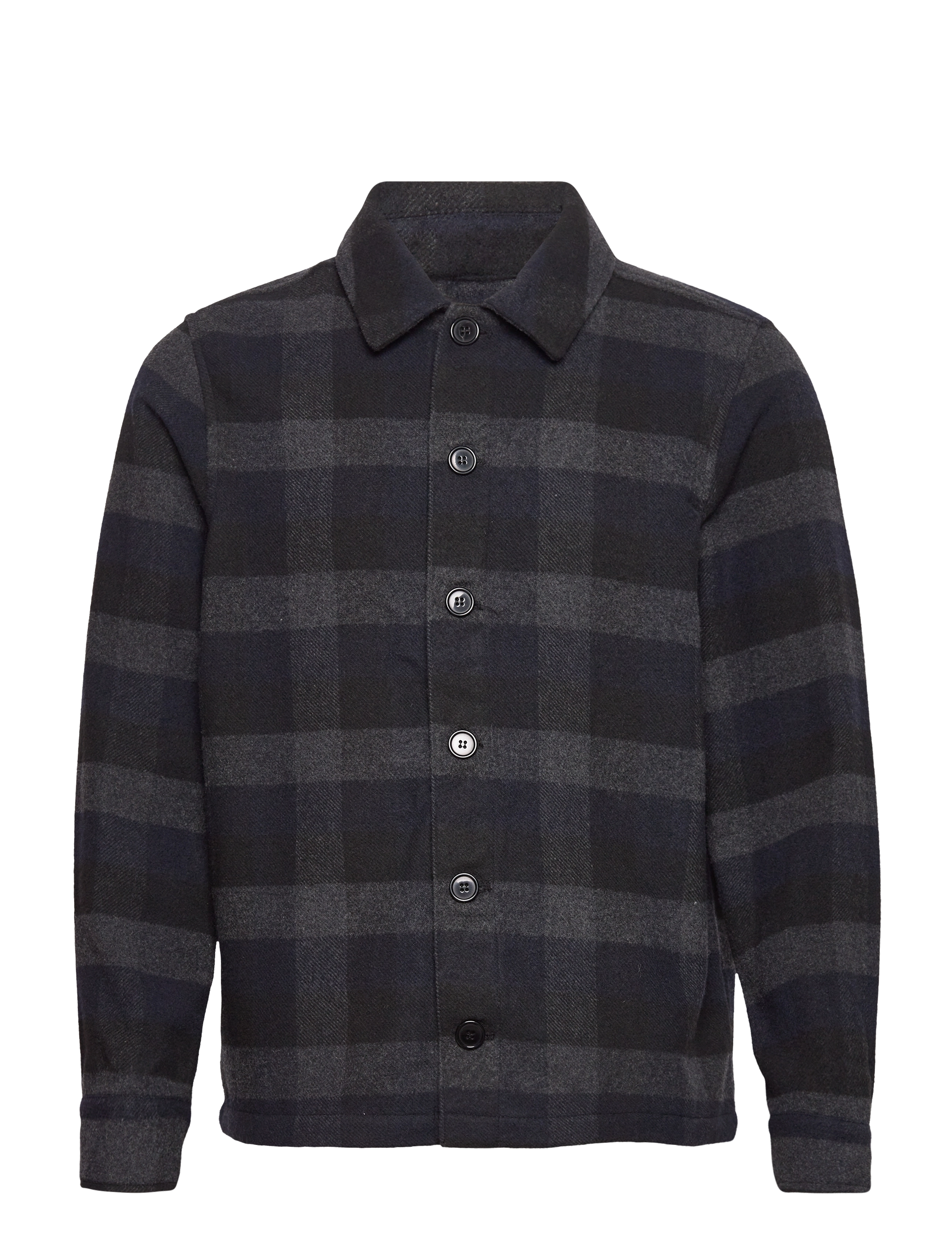 Casual Friday - Jansen checked jacket - dark grey melange - 0