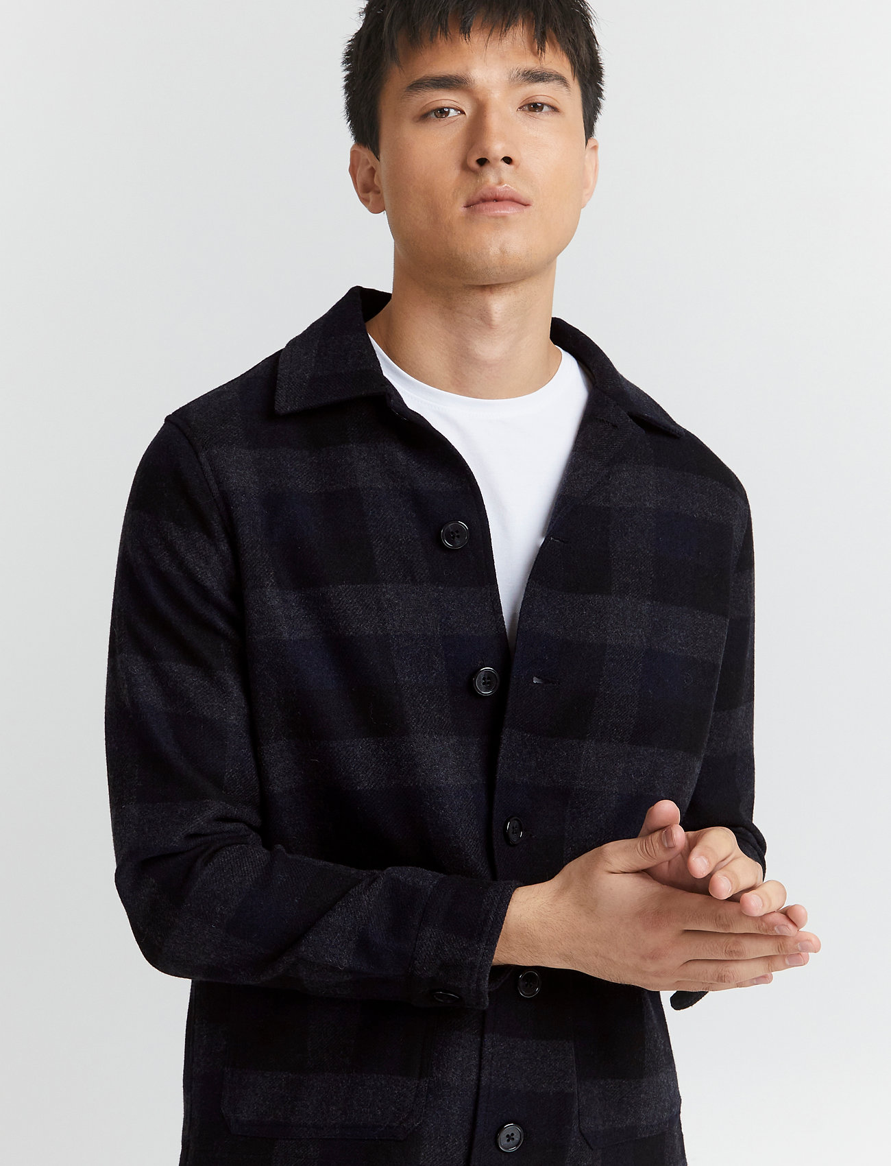 Casual Friday - Jansen checked jacket - dark grey melange - 3