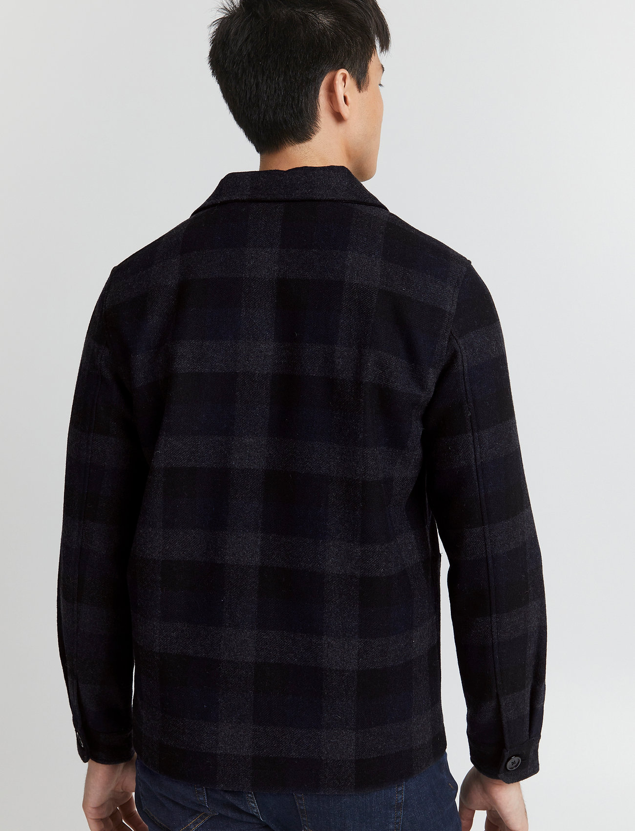 Casual Friday - Jansen checked jacket - dark grey melange - 4