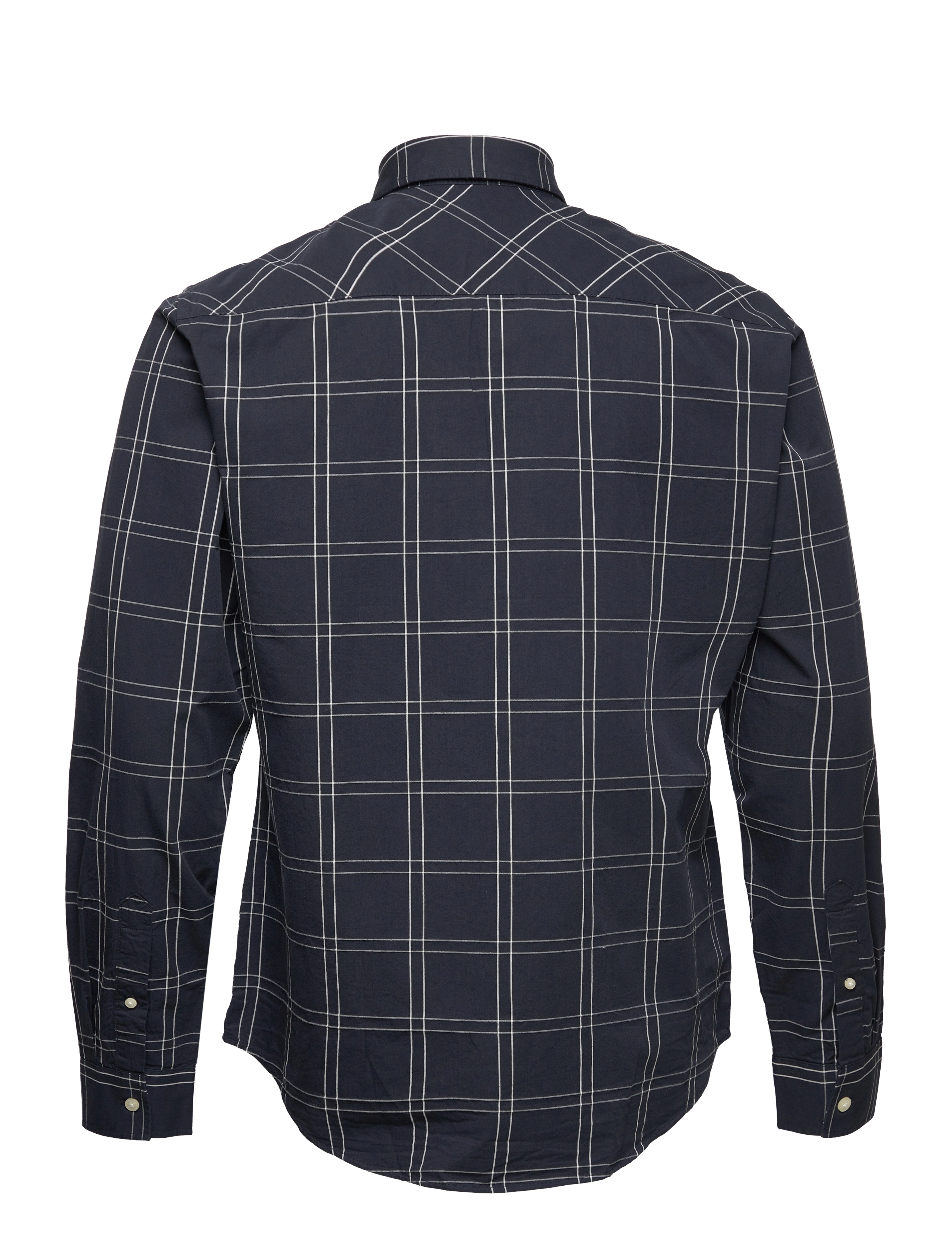 Casual Friday - Anton LS BU checked shirt - dark navy - 2