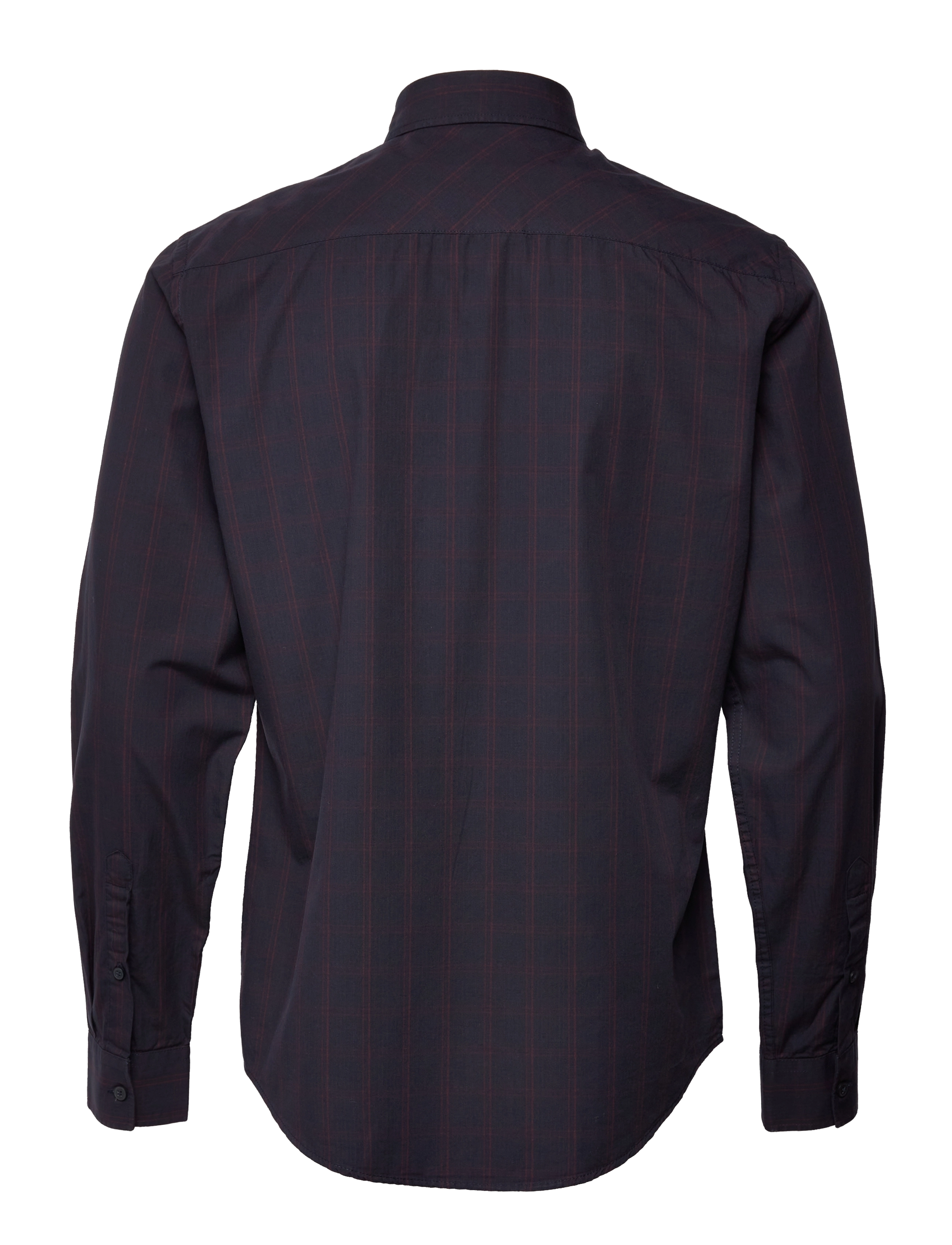 Casual Friday - Anton LS BU small checked shirt - dark navy - 1