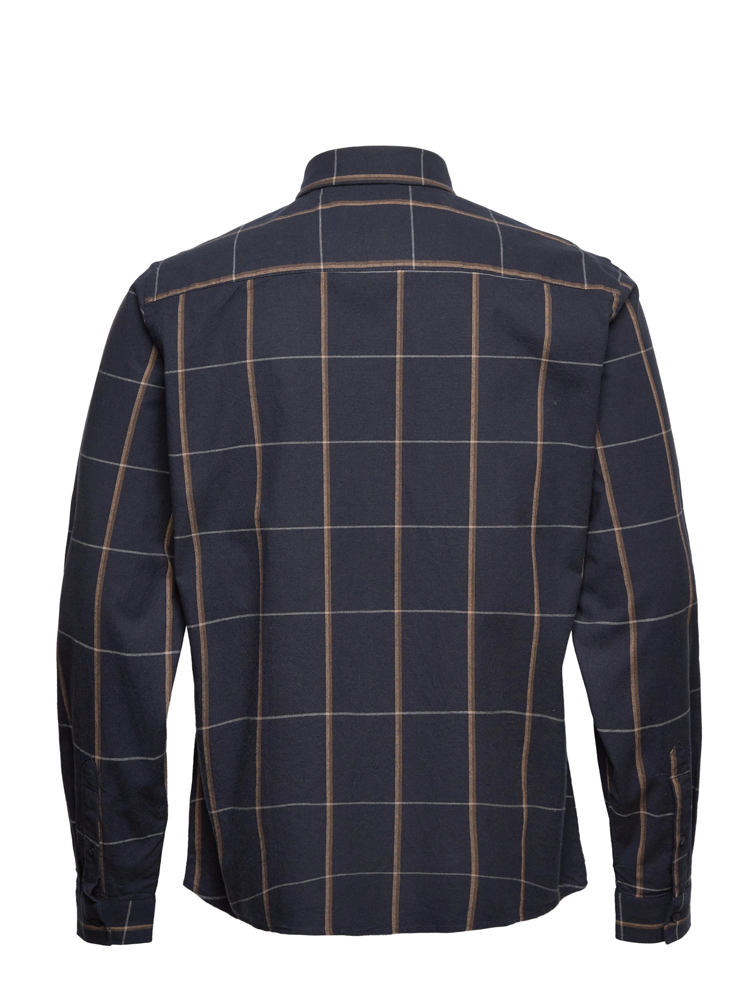 Casual Friday - Anton BD LS checked shirt - dark navy - 1