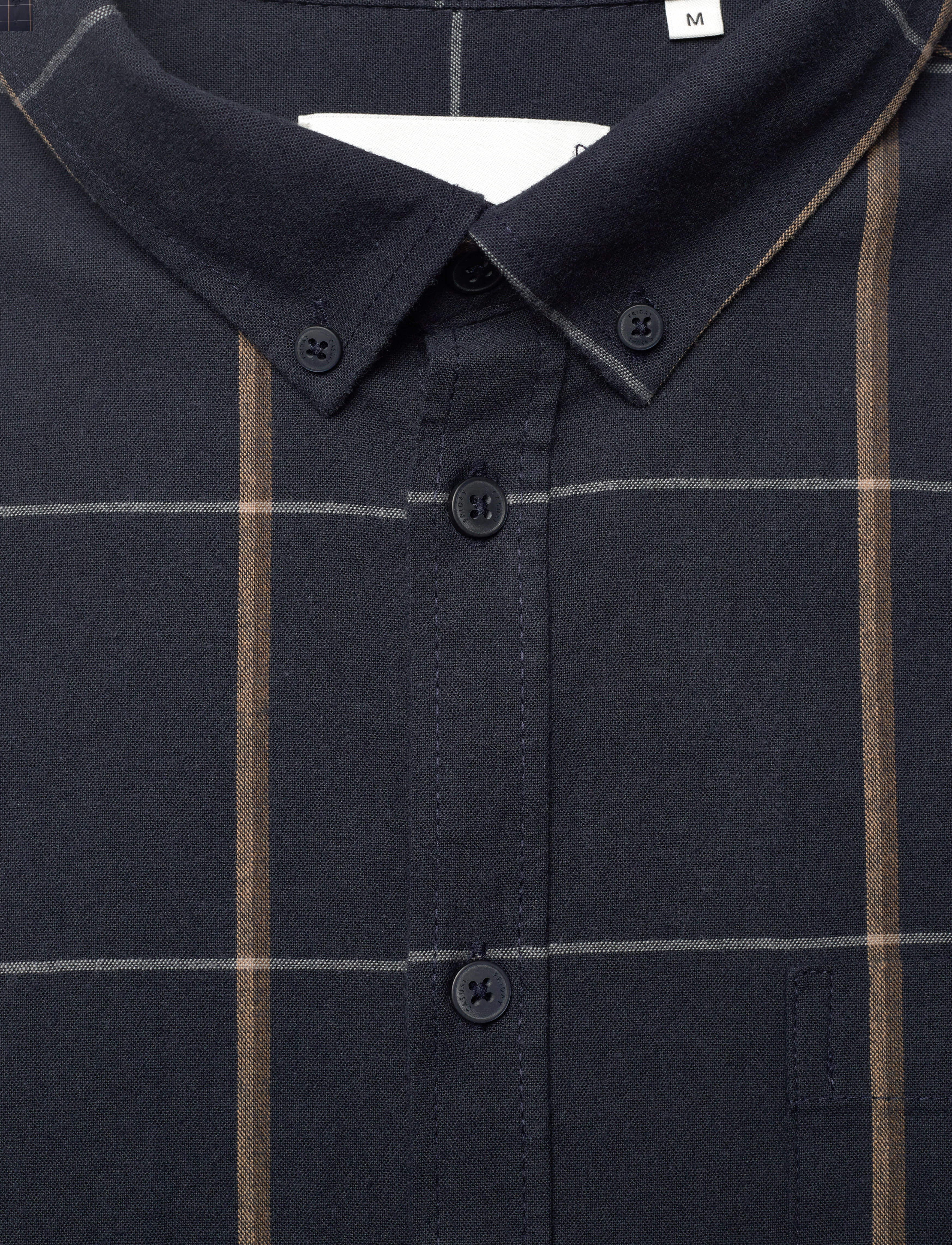Casual Friday - Anton BD LS checked shirt - dark navy - 2