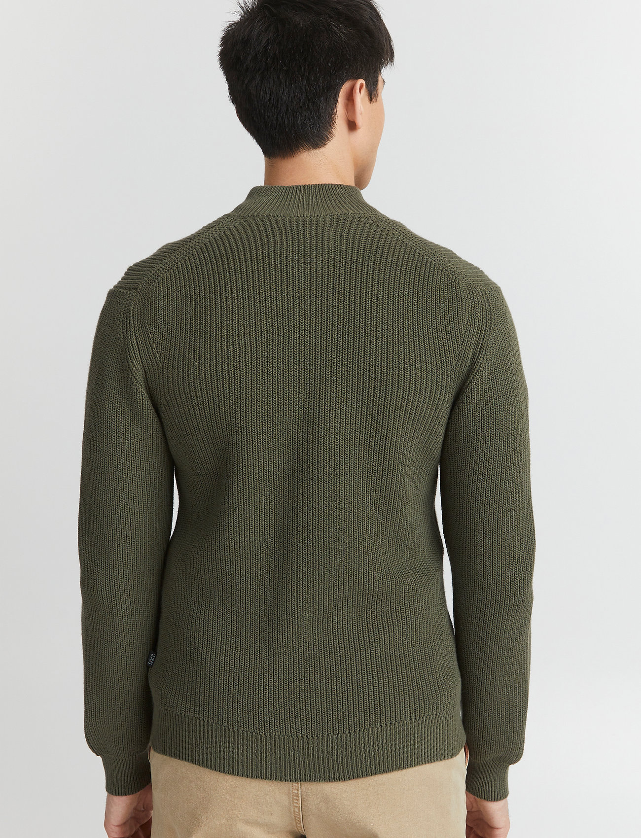 Casual Friday - Kurt 0034 zipper cardigan - beetle - 4