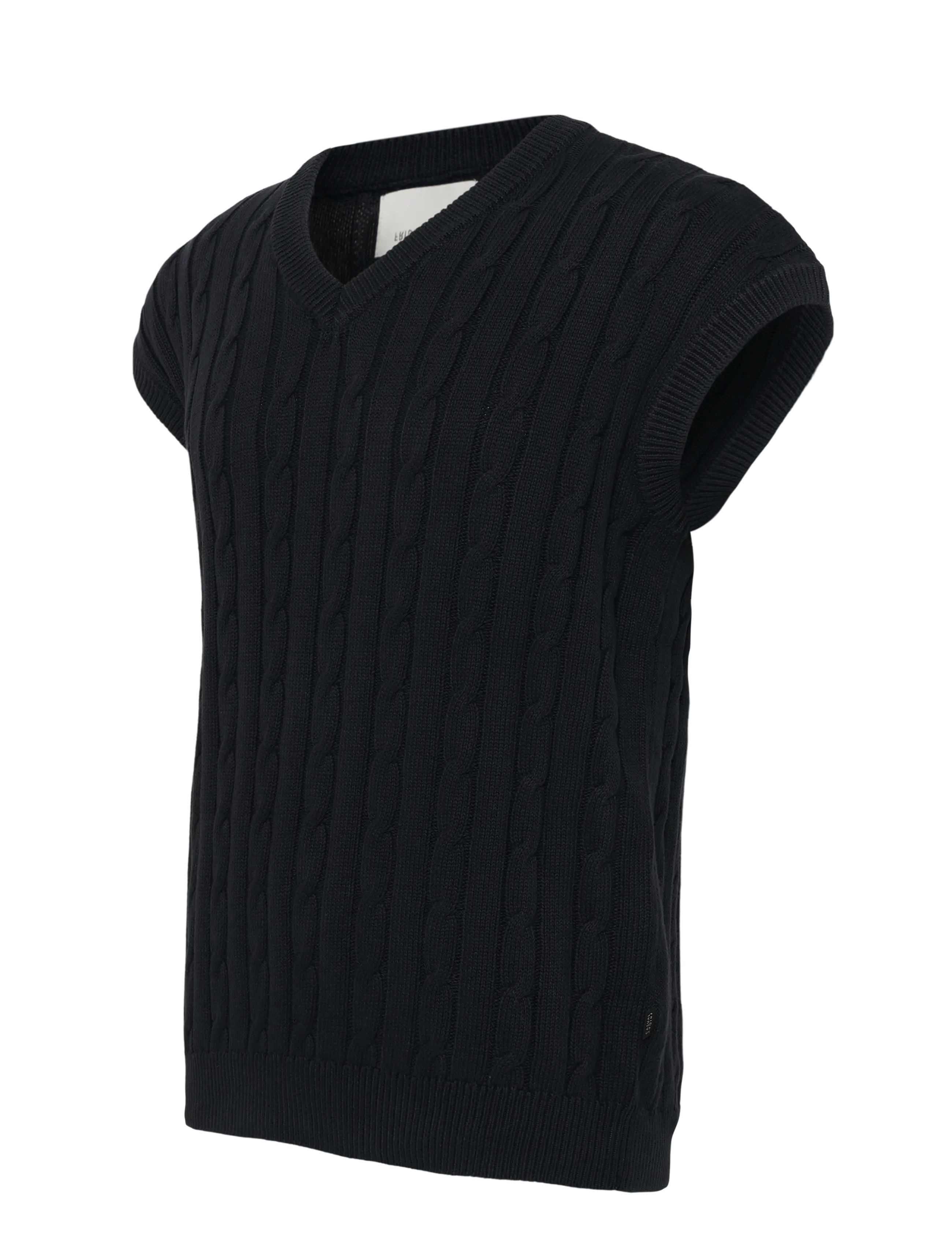 Casual Friday - CFKLAES cable oversized vest - dark navy - 2