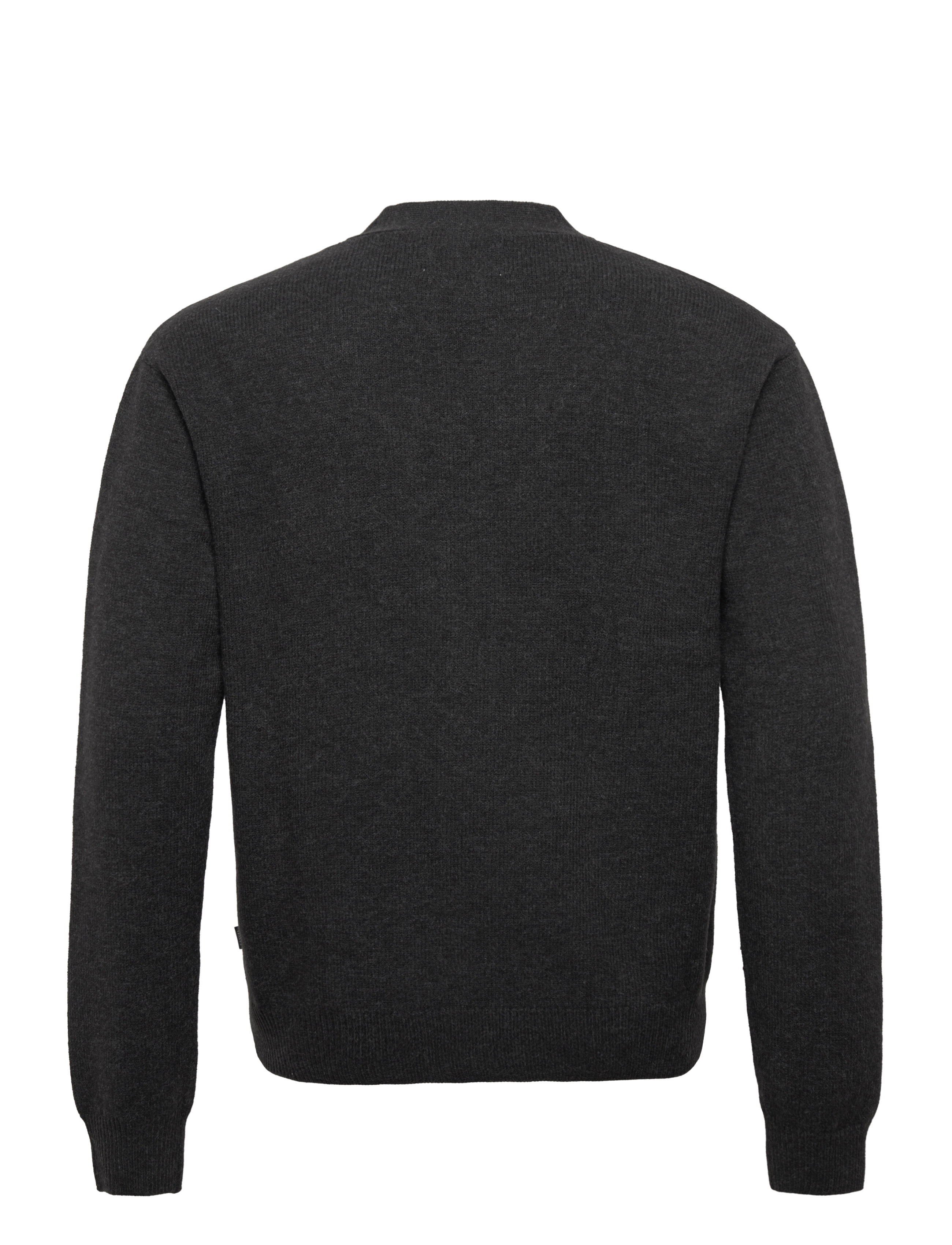 Casual Friday - Kalle 0036 knit cardigan - dark grey melange - 1