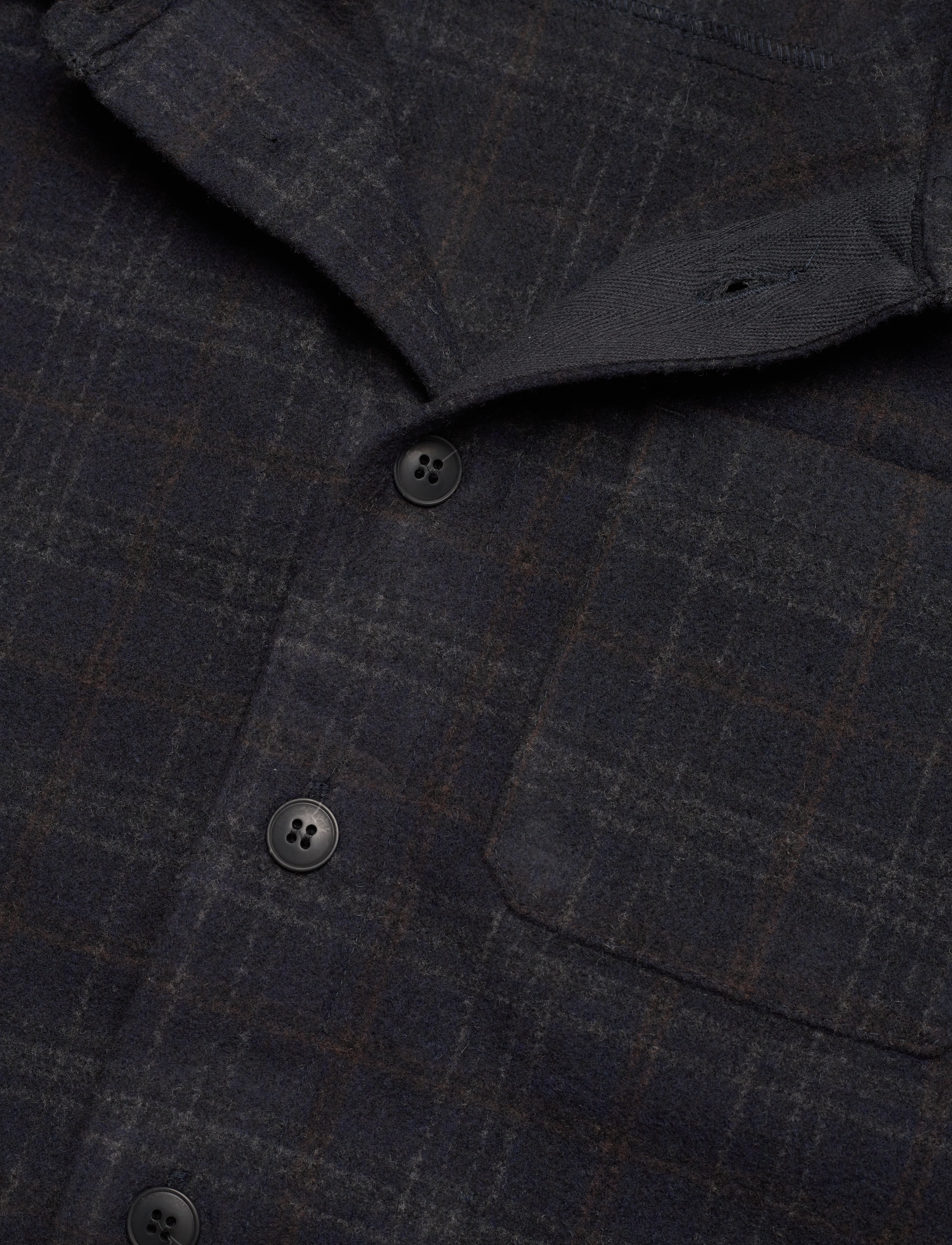 Casual Friday - CFJEUX checked shacket - vårjackor - dark navy - 2