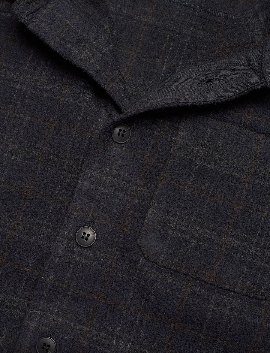 Casual Friday - CFJEUX checked shacket - herbstjacken - dark navy - 2