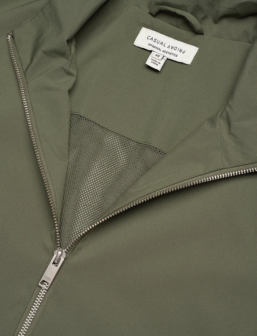 Casual Friday - CFJOSHU ZIPPER JACKET - herbstjacken - beetle - 2