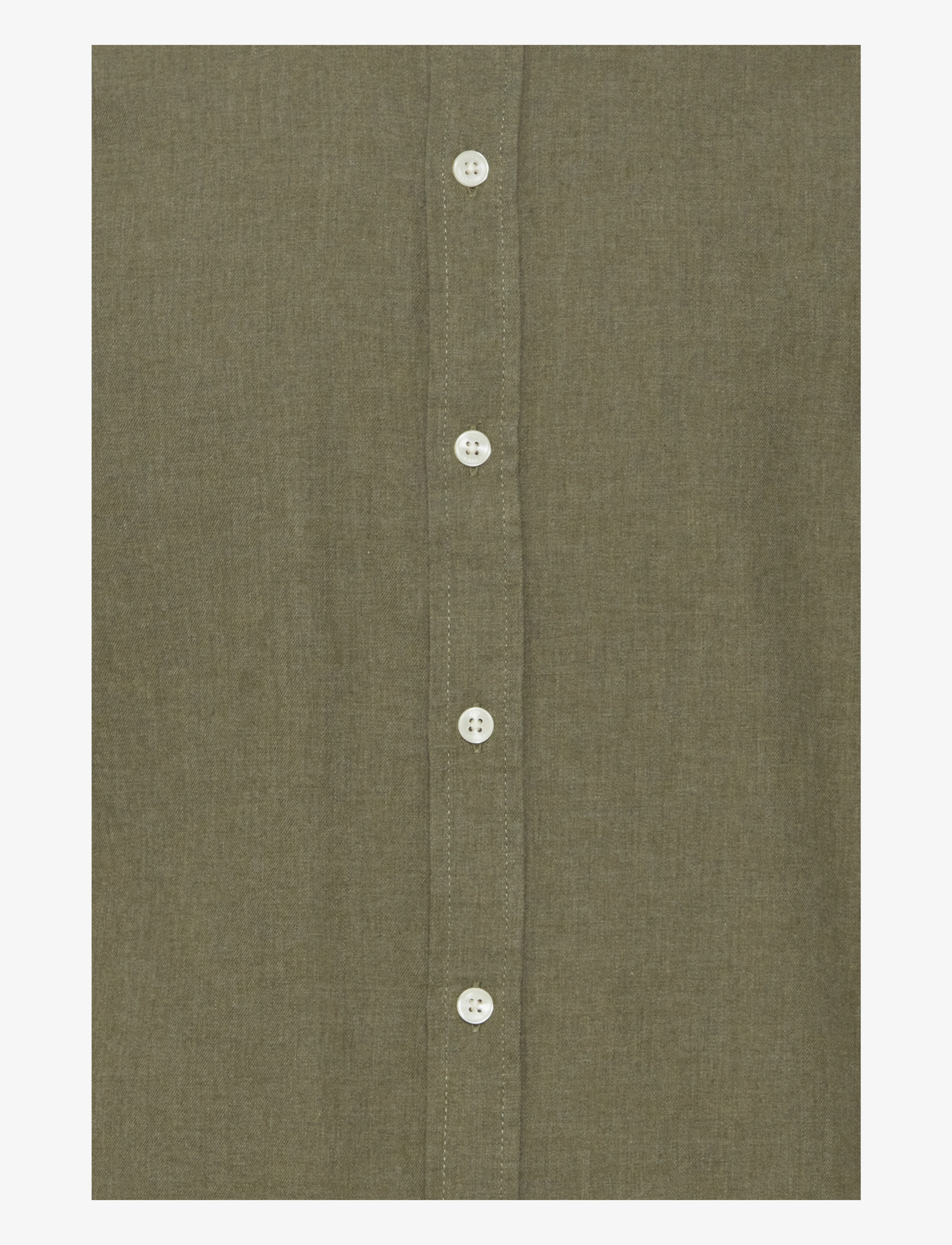 Casual Friday - CFANTON LS BD FIL A FIL SHIRT - laveste priser - burnt olive melange - 3