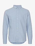 CFANTON LS BD fil a fil shirt - CHAMBRAY BLUE