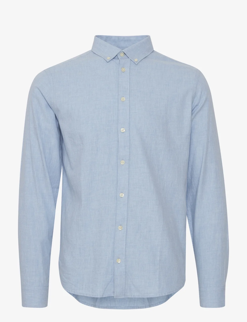 Casual Friday - CFANTON LS BD FIL A FIL SHIRT - linneskjortor - chambray blue - 1