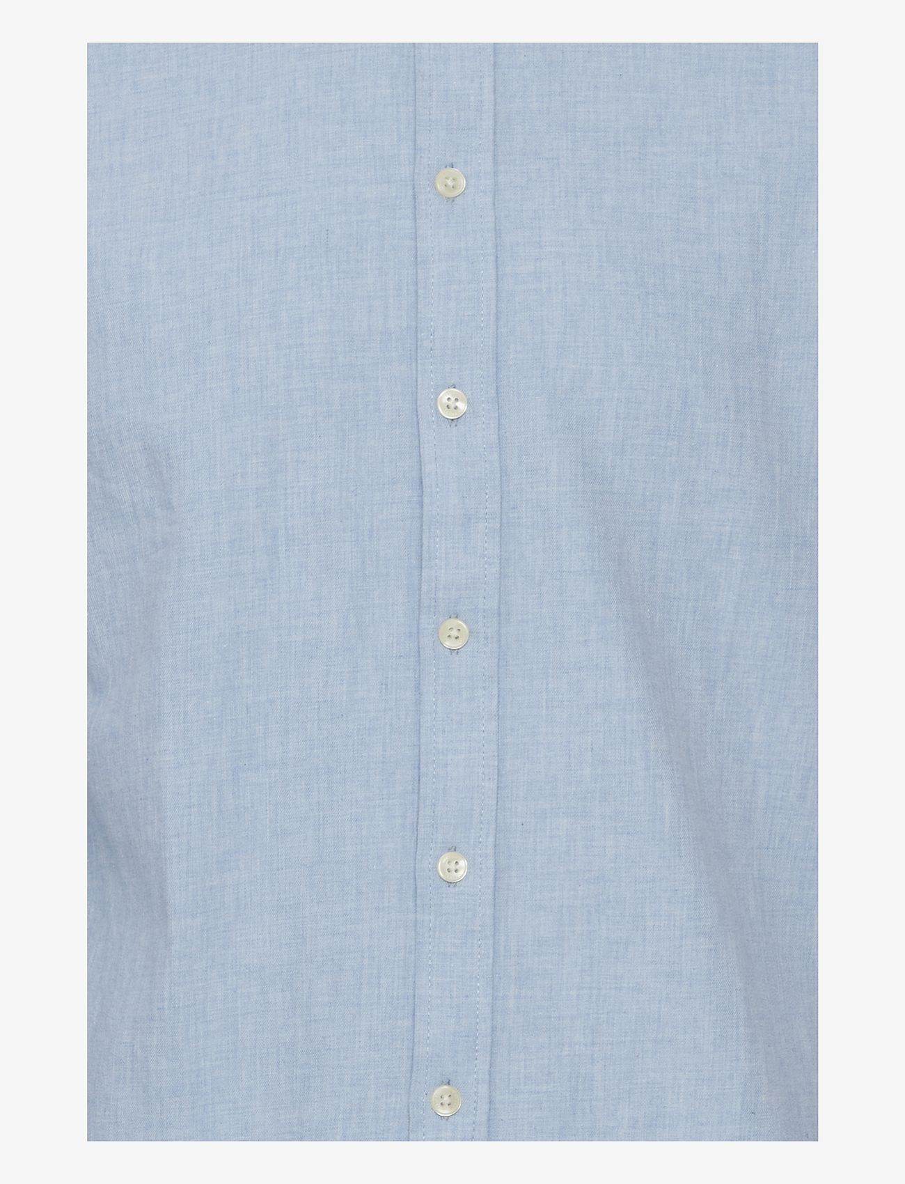 Casual Friday - CFANTON LS BD fil a fil shirt - hørskjorter - chambray blue - 3