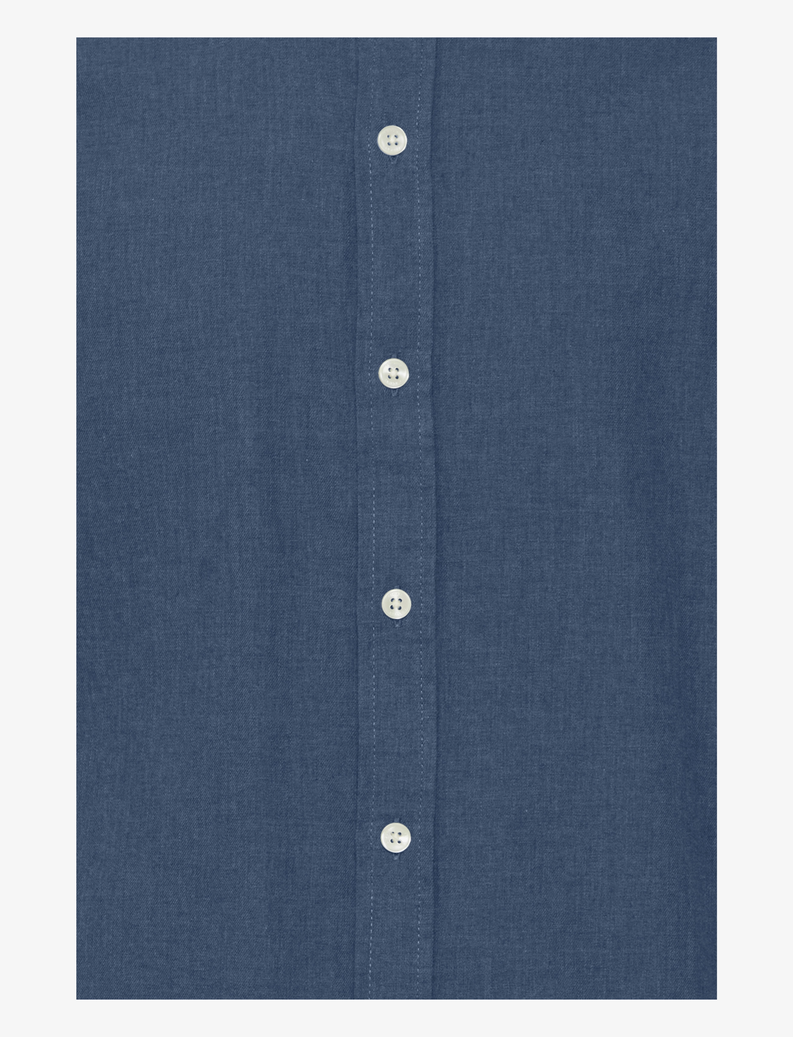 Casual Friday - CFANTON LS BD FIL A FIL SHIRT - linased särgid - dark navy melange - 3