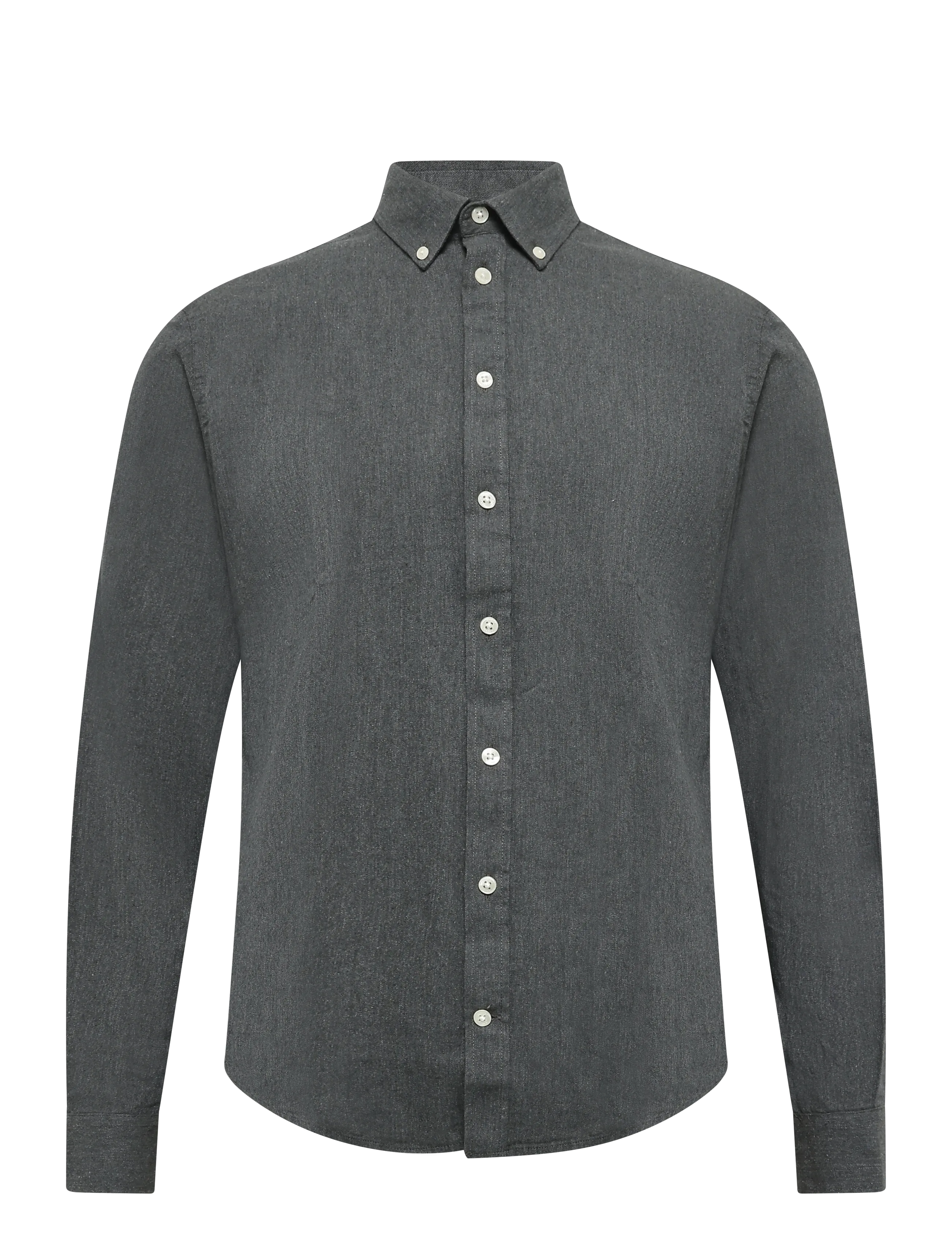 Casual Friday CFANTON LS BD FIL A FIL SHIRT - Skjorter - ELEGANCE MELANGE / grey