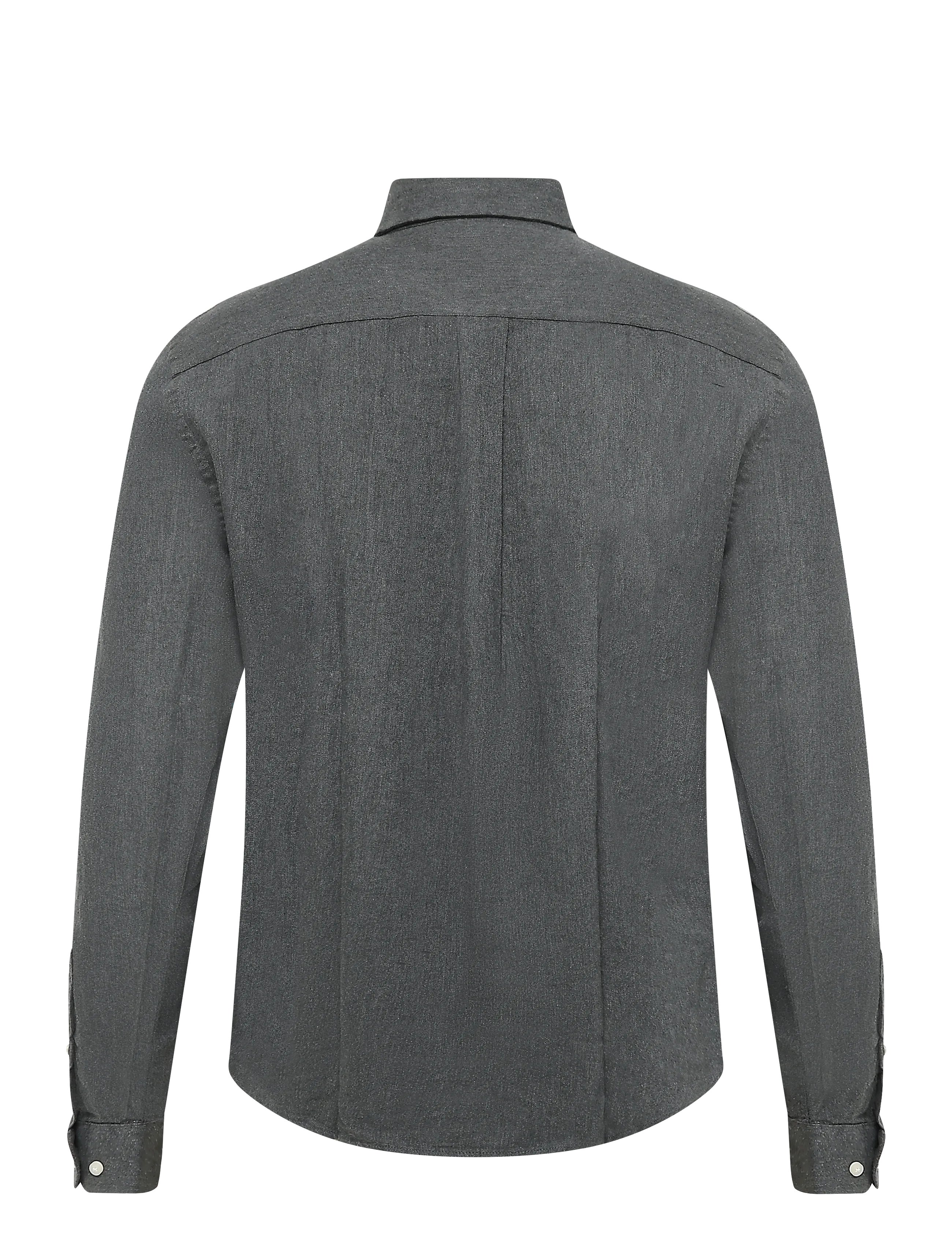 Casual Friday - CFANTON LS BD FIL A FIL SHIRT - hørskjorter - elegance melange - 1