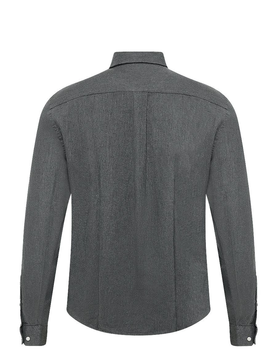Casual Friday - CFANTON LS BD FIL A FIL SHIRT - hørskjorter - elegance melange - 1