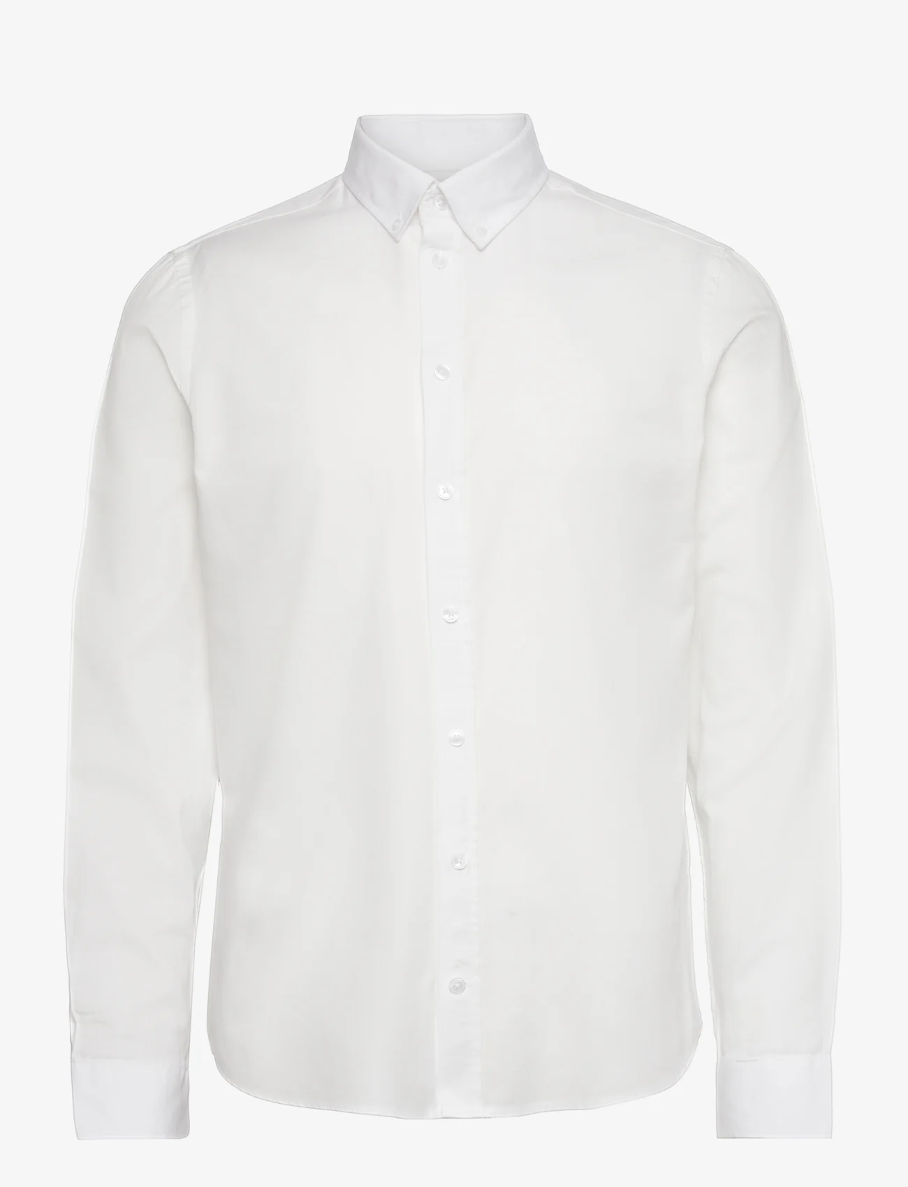 Casual Friday - CFANTON LS BD fil a fil shirt - laagste prijzen - snow white - 0