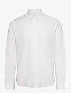 CFANTON LS BD fil a fil shirt - SNOW WHITE