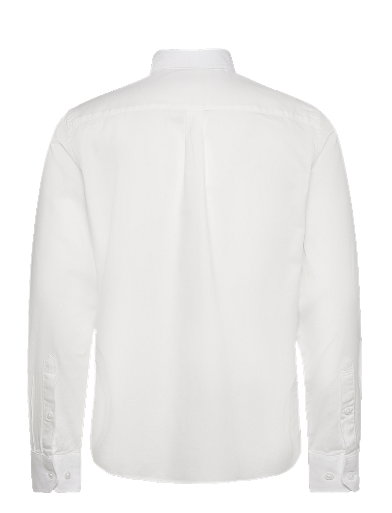 Casual Friday - CFANTON LS BD FIL A FIL SHIRT - hørskjorter - snow white - 2