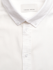 Casual Friday - CFANTON LS BD fil a fil shirt - linskjorter - snow white - 6