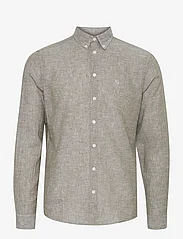 Casual Friday - CFAnton 0053 BD LS linen mix shirt - linskjorter - burnt olive - 0