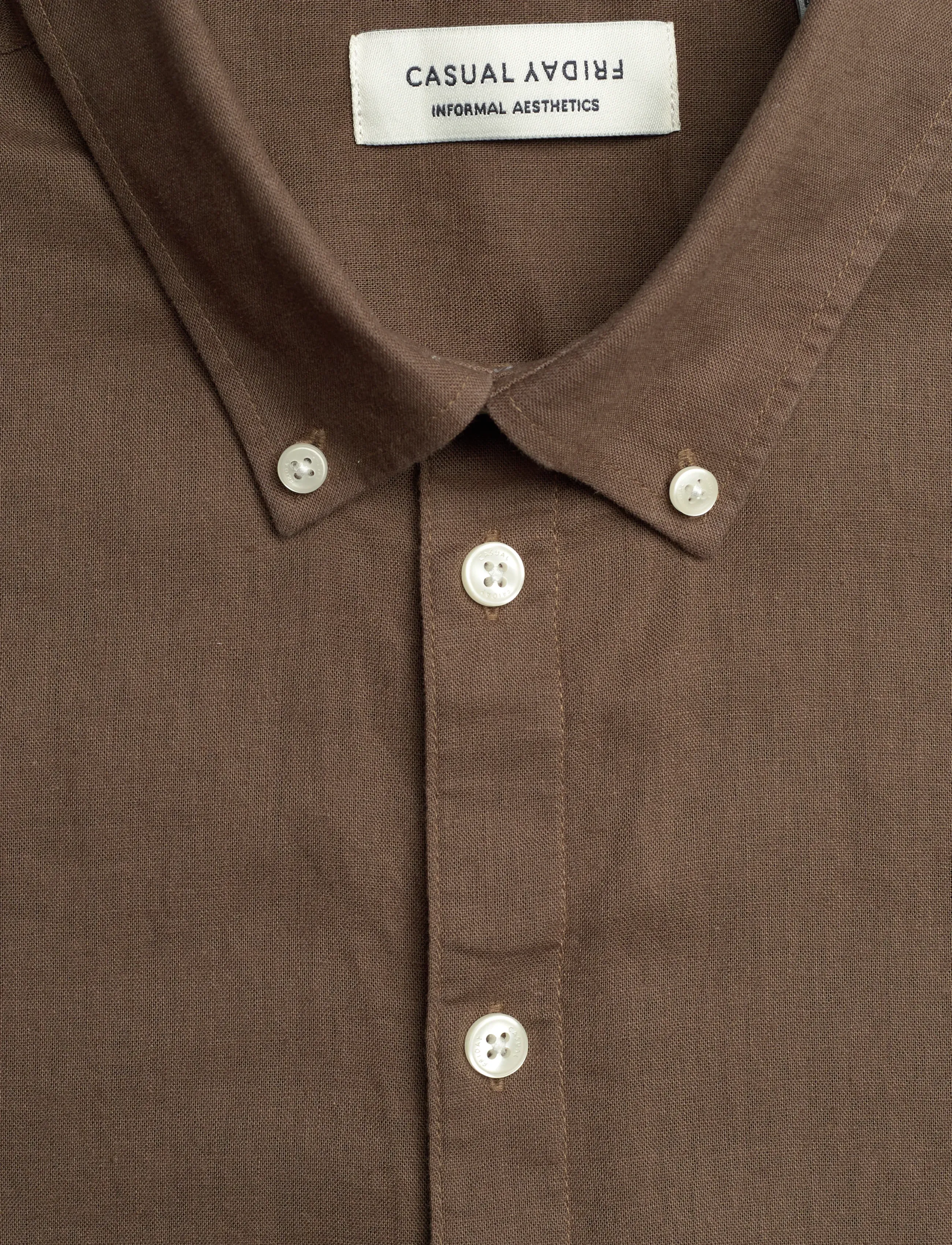 Casual Friday - CFANTON BD LS LINEN MIX - linneskjortor - cub - 2