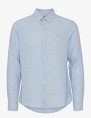Casual Friday - CFAnton 0053 BD LS linen mix shirt - linasest riidest särgid - silver lake blue - 0