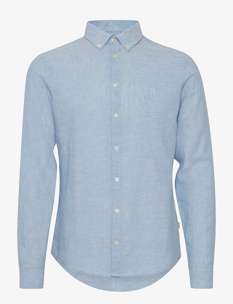 Casual Friday - CFAnton 0053 BD LS linen mix shirt - linased särgid - silver lake blue - 1