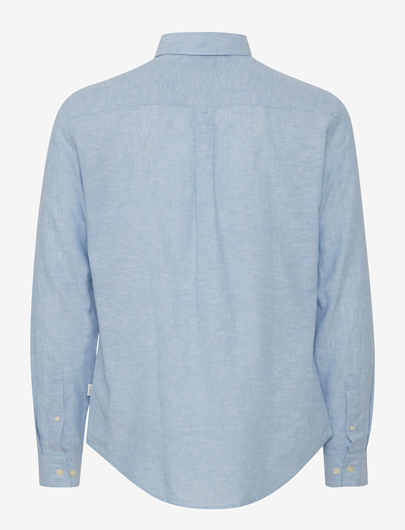 Casual Friday - CFAnton 0053 BD LS linen mix shirt - linased särgid - silver lake blue - 2