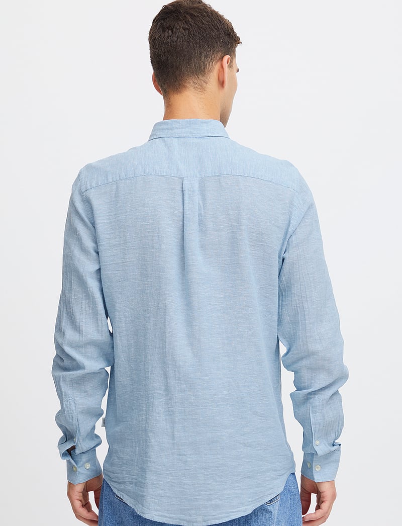 Casual Friday - CFAnton 0053 BD LS linen mix shirt - linased särgid - silver lake blue - 5
