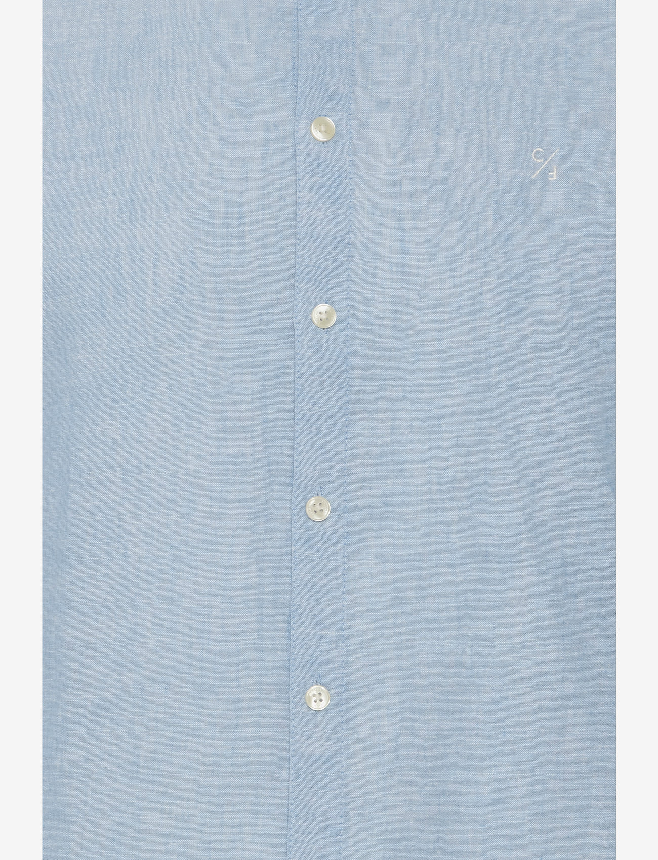Casual Friday - CFAnton 0053 BD LS linen mix shirt - linased särgid - silver lake blue - 3