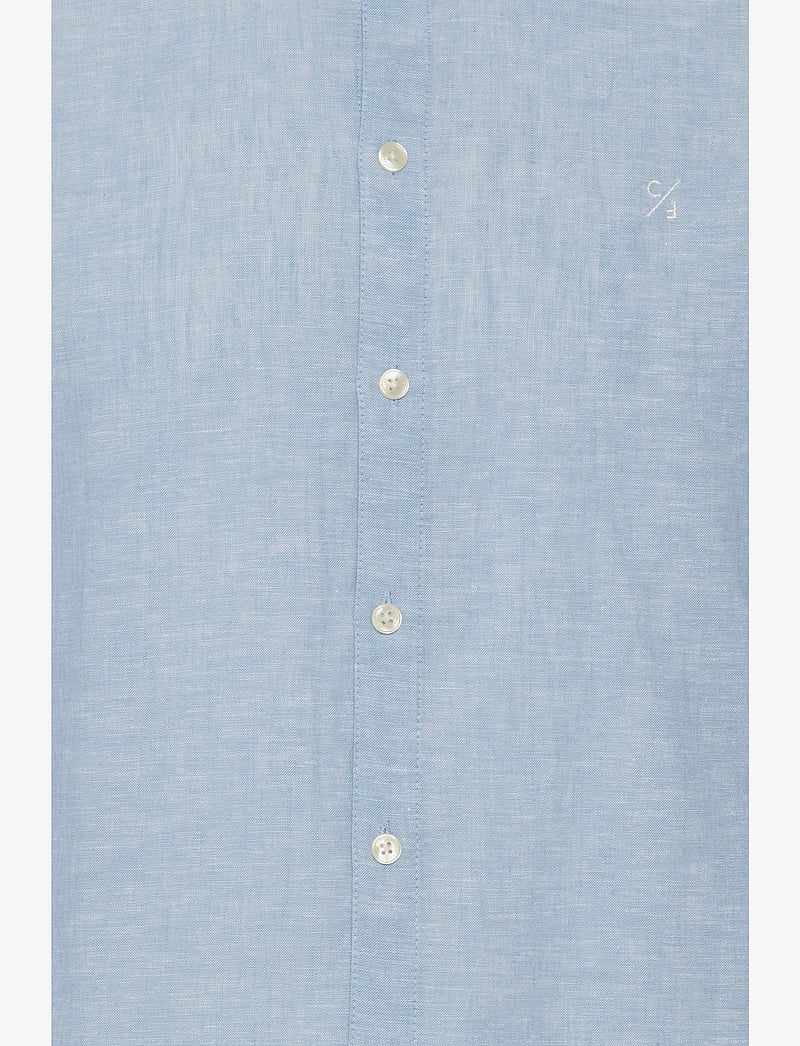 Casual Friday - CFAnton 0053 BD LS linen mix shirt - linased särgid - silver lake blue - 3