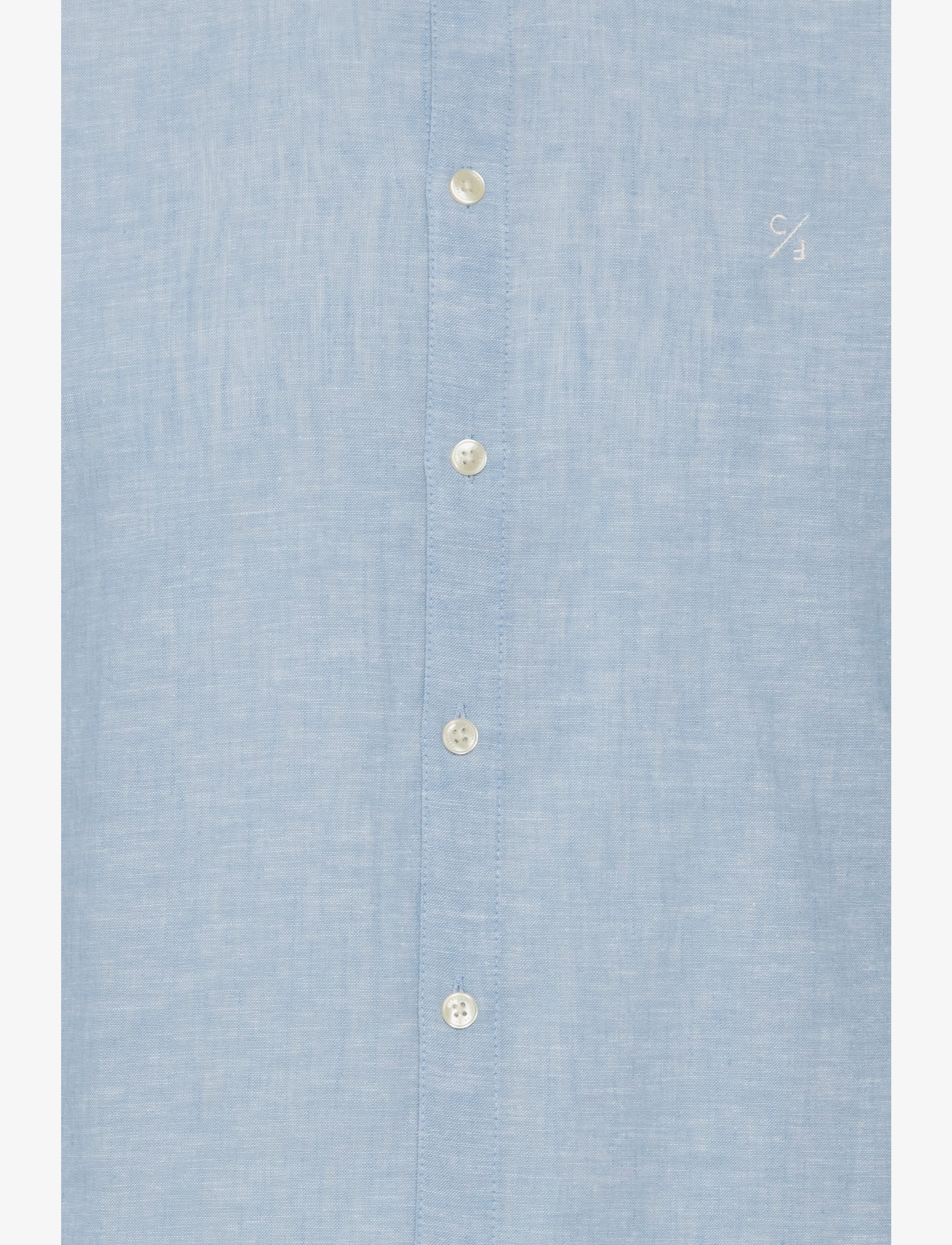 Casual Friday - CFANTON BD LS LINEN MIX - leinenhemden - silver lake blue - 3