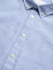 Casual Friday - CFAnton 0053 BD LS linen mix shirt - lininiai marškiniai - silver lake blue - 4