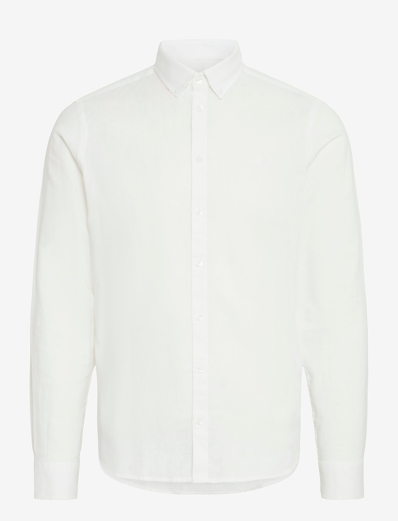 Casual Friday - CFANTON BD LS LINEN MIX - hørskjorter - snow white - 1