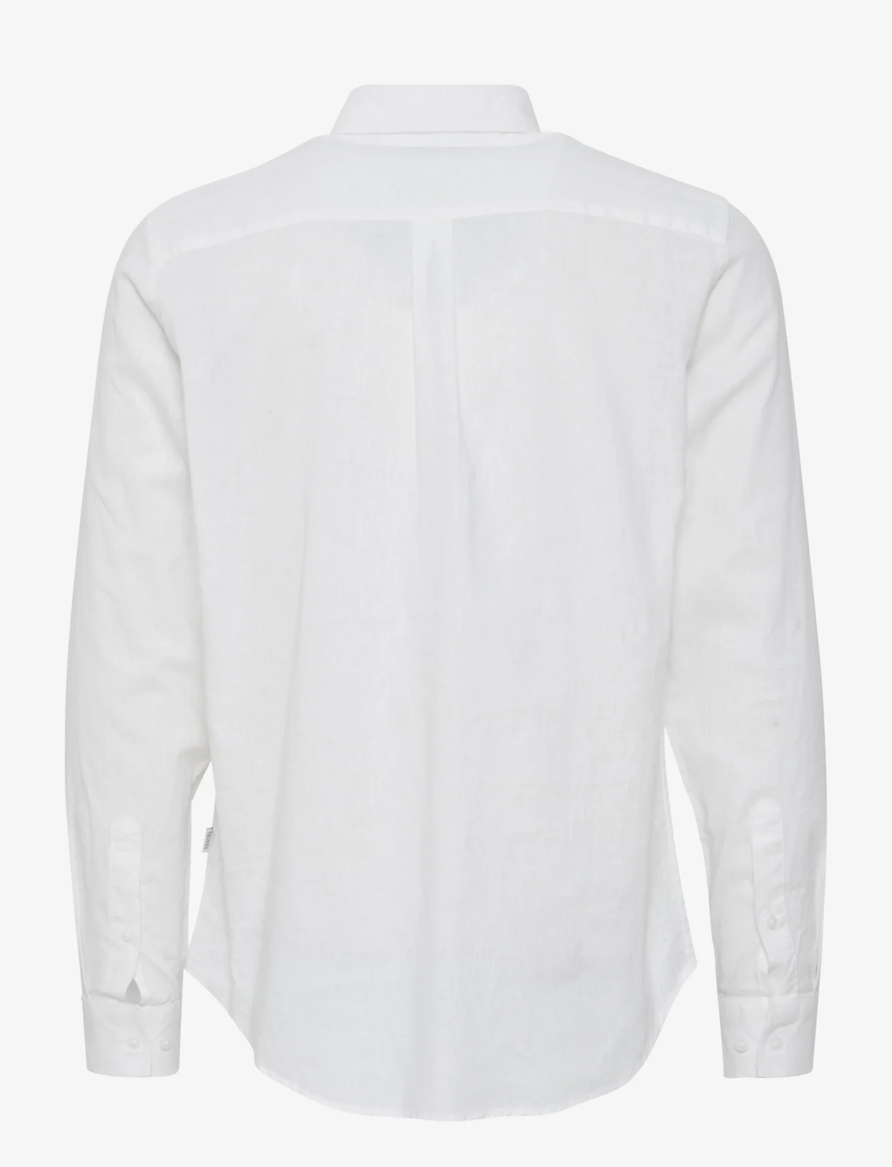 Casual Friday - CFAnton 0053 BD LS linen mix shirt - laveste priser - snow white - 1