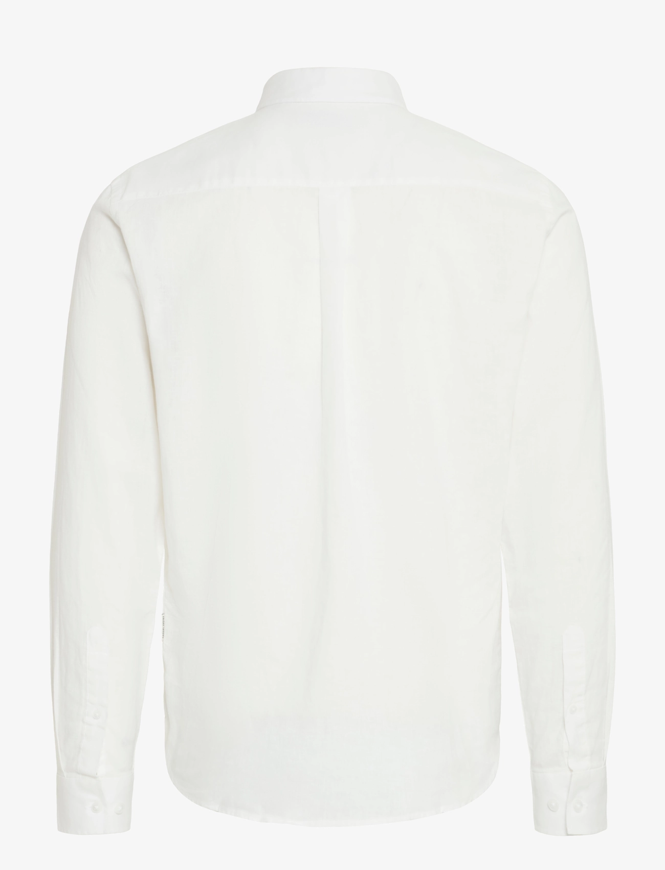 Casual Friday - CFANTON BD LS LINEN MIX - hørskjorter - snow white - 2