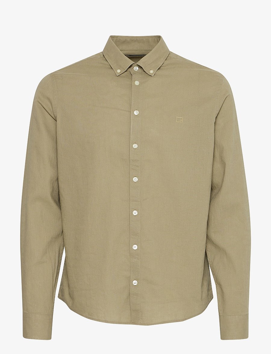 Casual Friday - CFANTON BD LS LINEN MIX - hørskjorter - tree house - 1