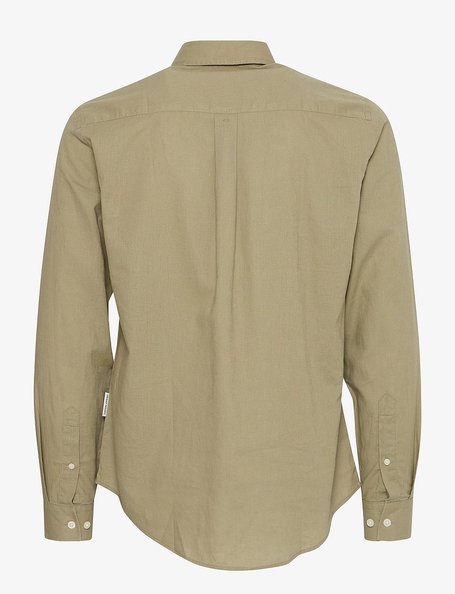 Casual Friday - CFANTON BD LS LINEN MIX - hørskjorter - tree house - 2