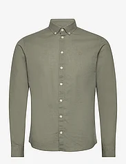 Casual Friday - CFAnton 0053 BD LS linen mix shirt - leinenhemden - vetiver - 0