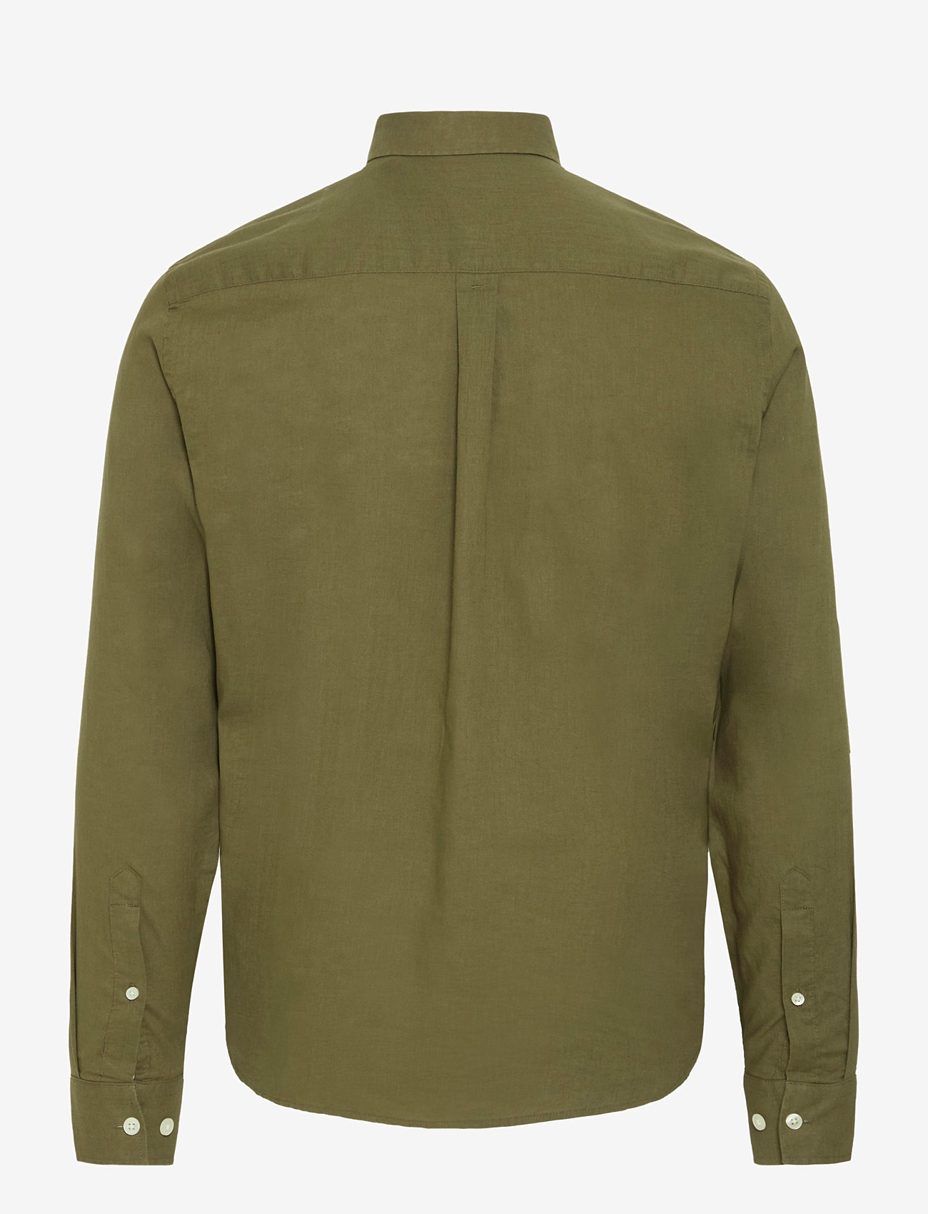Casual Friday - CFANTON BD LS LINEN MIX - linen shirts - winter moss - 2