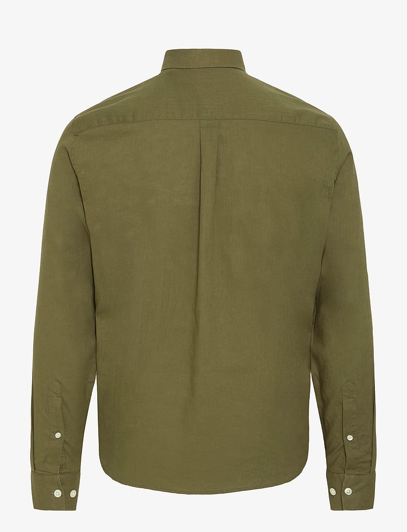 Casual Friday - CFANTON BD LS LINEN MIX - linen shirts - winter moss - 2