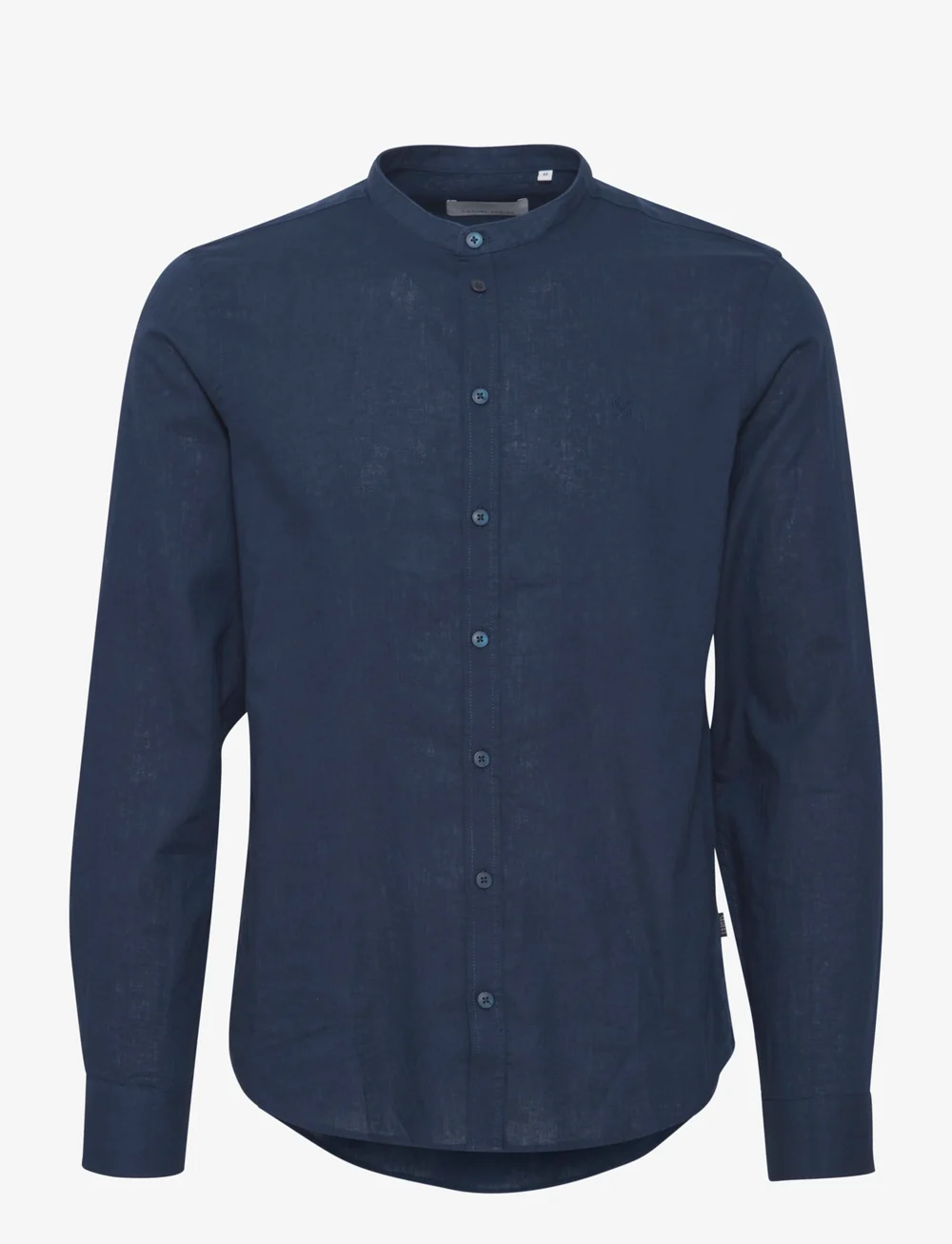 Casual Friday - CFANTON 0053 CC LS linen mix shirt - linneskjortor - dark navy - 1