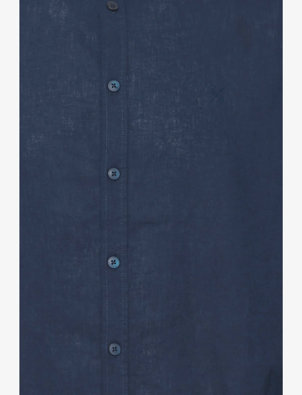 Casual Friday - CFANTON 0053 CC LS linen mix shirt - linneskjortor - dark navy - 3