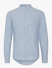 Casual Friday - CFAnton 0053 CC LS linen mix shirt - laveste priser - silver lake blue - 0