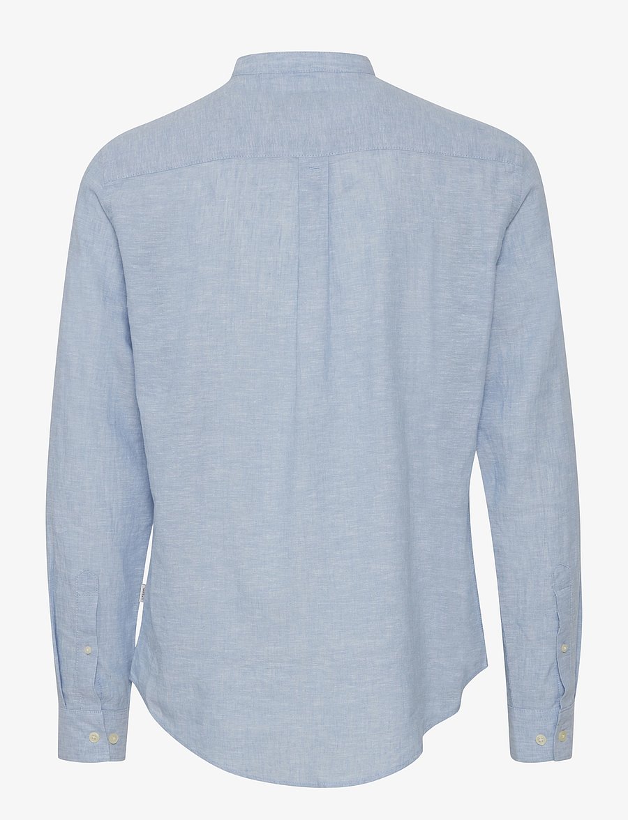 Casual Friday - CFANTON 0053 CC LS linen mix shirt - lininiai marškiniai - silver lake blue - 2